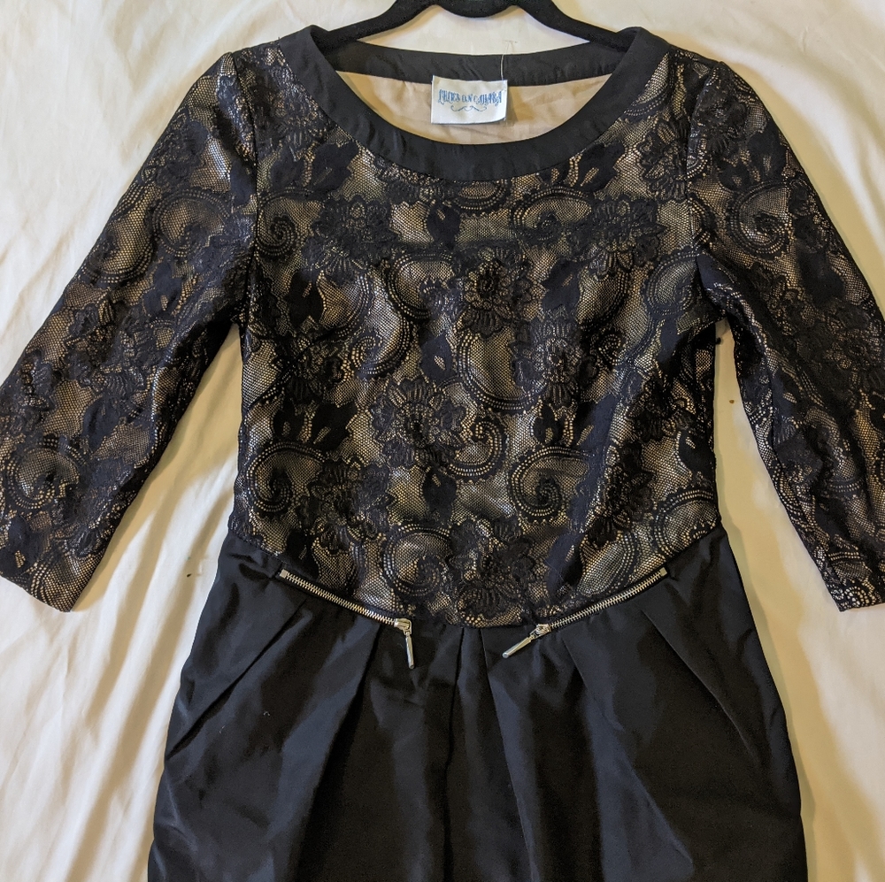 Lace top dress